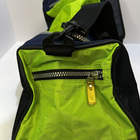 Vintage Disney channel promotional duffel soft flexible bag green/blue/black Y2K